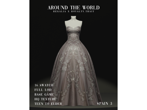 Mix Around the World Regalia X Royalty by REGALIA - The Sims 4 custom content