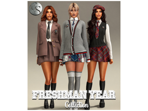 Alpha CAMUFLAJE Freshman Year Collection - The Sims 4 custom content