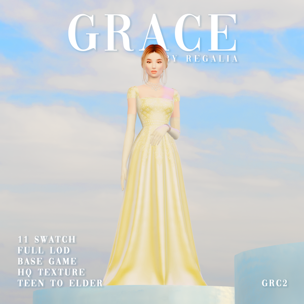 Maxis Match Grace by simsfinds - The Sims 4 custom content