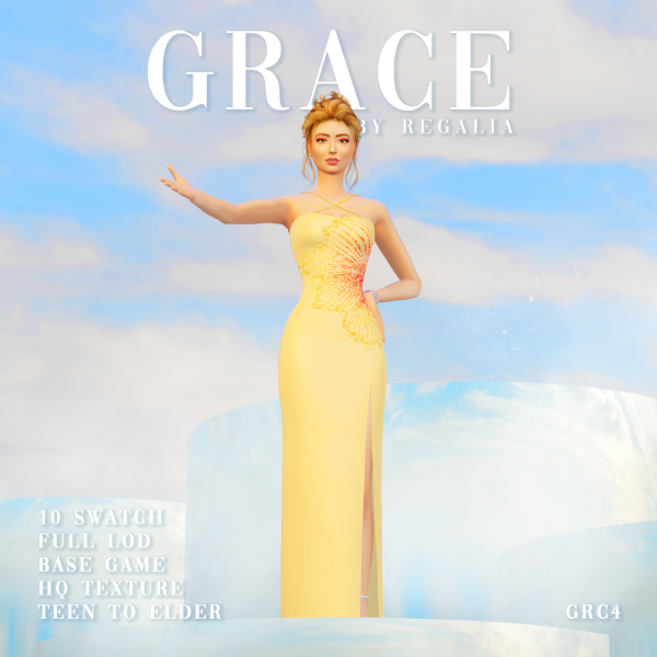 Maxis Match Grace by simsfinds - The Sims 4 custom content