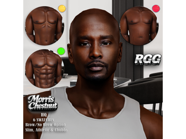 Alpha RGG MORRIS CHESTNUT SKIN + TRAY FILE by RiaGoddessGaming - The Sims 4 custom content