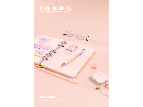 Mix Pixel Memories CheezBlast - The Sims 4 custom content