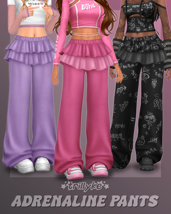 Maxis Match Adrenaline Pants by simsfinds - The Sims 4 custom content