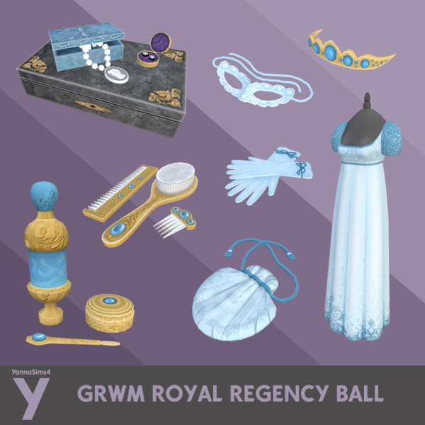 Maxis Match GRWM Royal Regency Ball, Bridgerton inspired Set by simsfinds - The Sims 4 custom content