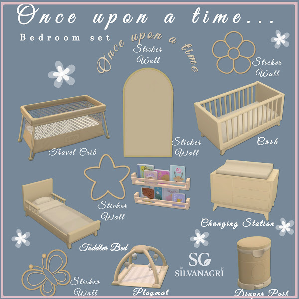 Maxis Match SG_Once upon a time set_ bedroom by simsfinds - The Sims 4 custom content