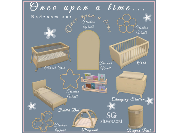 Maxis Match SG_Once upon a time set_ bedroom by SG_silvanagri - The Sims 4 custom content
