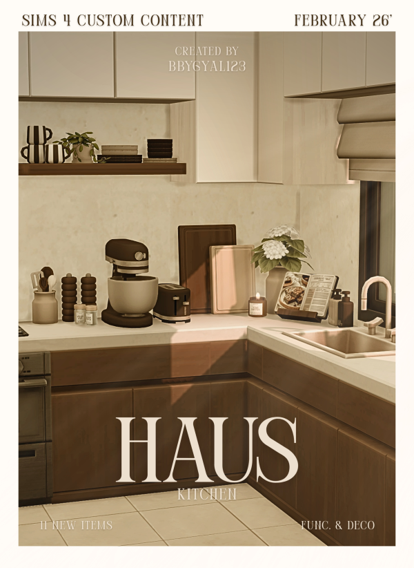 Maxis Match HAUS : Kitchen by simsfinds - The Sims 4 custom content