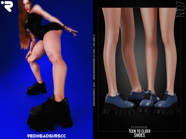 Alpha AF SHOES N107 - The Sims 4 custom content