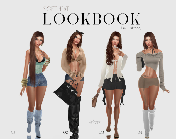 Alpha Soft Heat Sims 4 Lookbook by simsfinds - The Sims 4 custom content