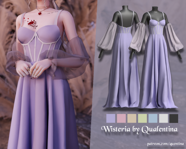 Alpha Wisteria by simsfinds - The Sims 4 custom content