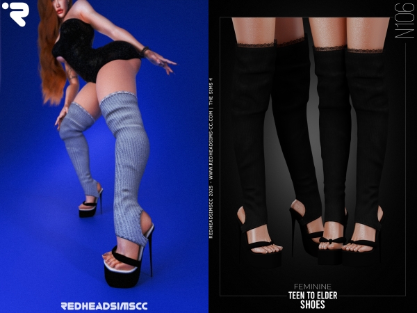 Alpha AF SHOES N106 - The Sims 4 custom content
