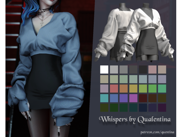 Alpha Whispers by quentina - The Sims 4 custom content