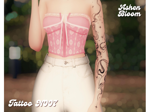 Mix Tattoo N007 AshenBloom by AshenBloom - The Sims 4 custom content