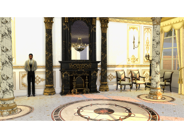 Alpha ROYAL FIREPLACE AND DECOR - The Sims 4 custom content