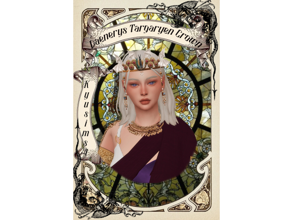 Mix [Kyusims4]Daenerys Targaryen Crown - The Sims 4 custom content
