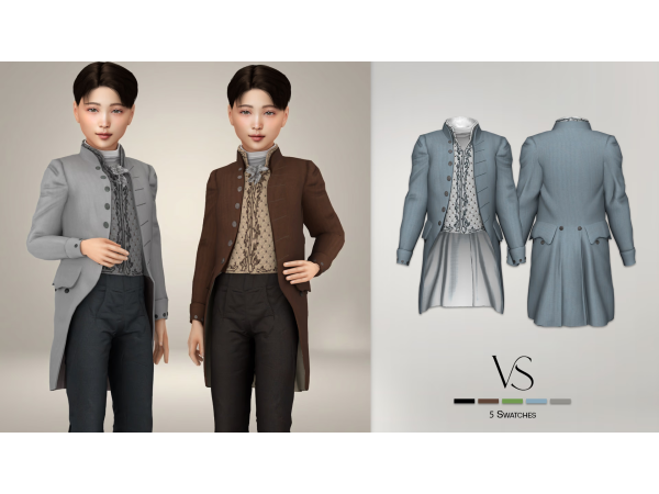 Alpha ROYALTY CHILD TOP - The Sims 4 custom content