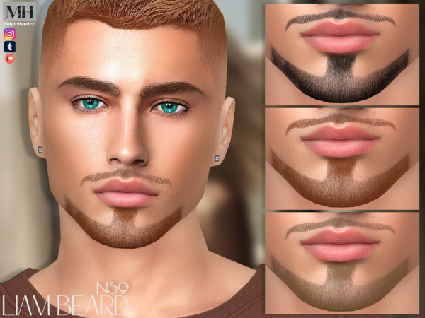 Alpha Liam Beard N59 - The Sims 4 custom content