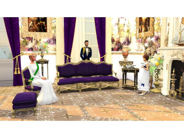 Mix ROYAL SITTING ROOM PART 1 - The Sims 4 custom content