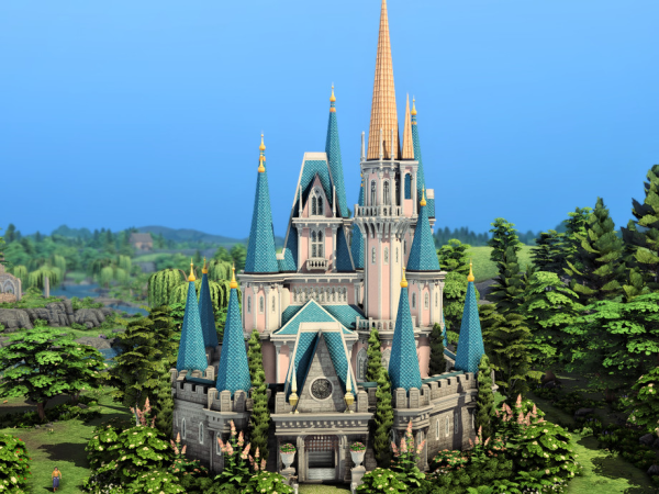 Maxis Match Cinderella's Castle by plumbobkingdom - The Sims 4 custom content