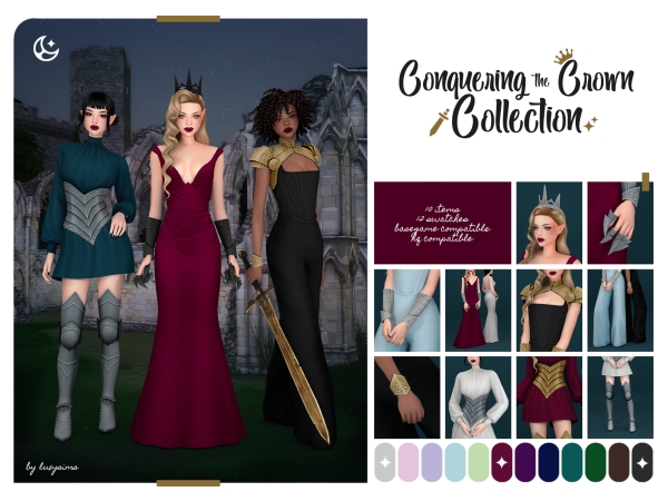 Maxis Match Conquering the Crown Collection by luxysims - The Sims 4 custom content