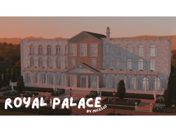 Alpha Royal Palace by micxsso - The Sims 4 custom content