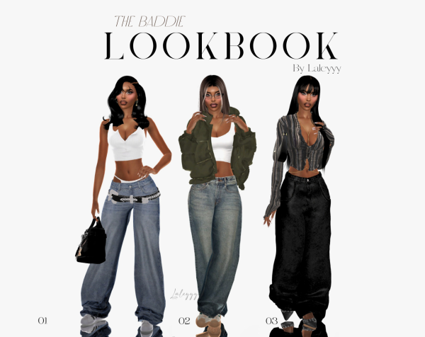 Alpha The Baddie Lookbook by simsfinds - The Sims 4 custom content