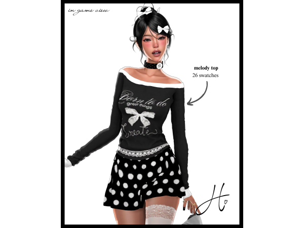 Maxis Match heartquake ♡ melody set - The Sims 4 custom content