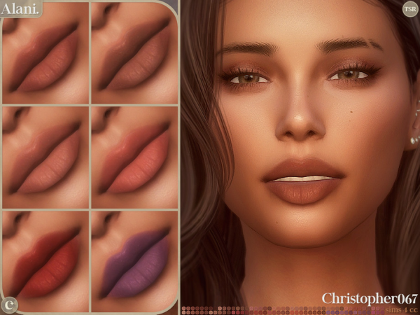Alpha Alani Lipstick Glossy Plumping Lip Stain Christopher067 - The Sims 4 custom content