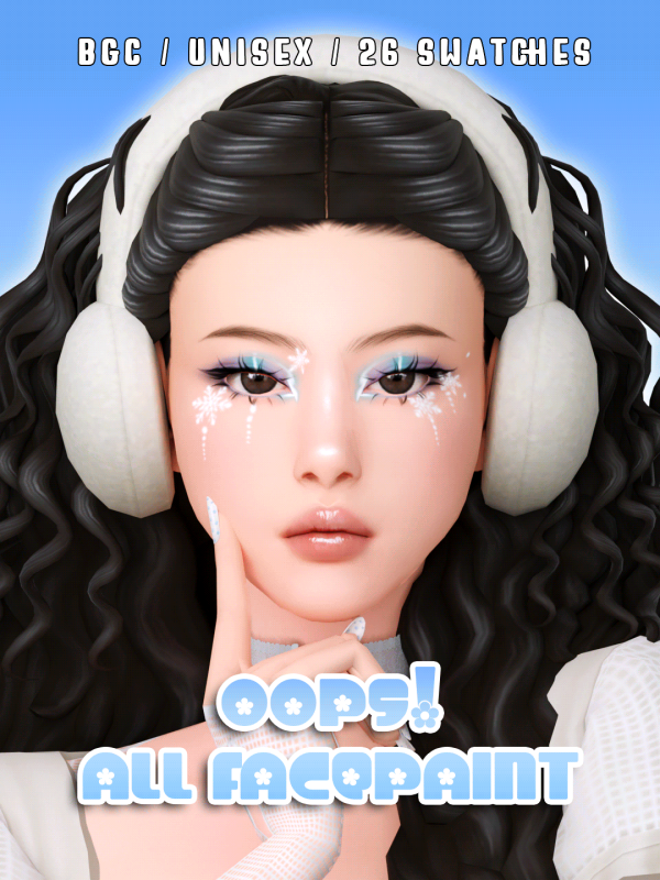 Maxis Match Oops! All Facepaint 03 by simsfinds - The Sims 4 custom content