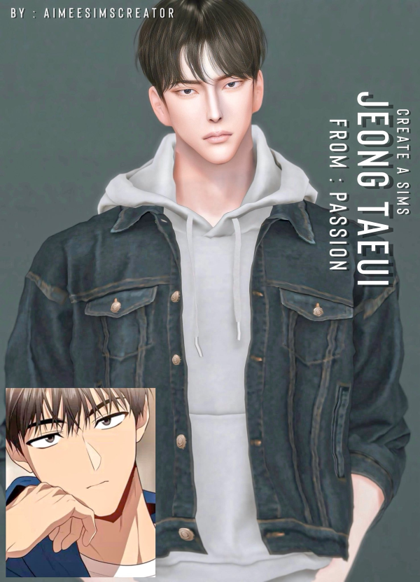 Alpha Create a sims ' Jeong Taeui by simsfinds - The Sims 4 custom content