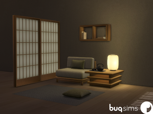 Maxis Match SHIRU SERENITY CORNER SET by buqsims - The Sims 4 custom content