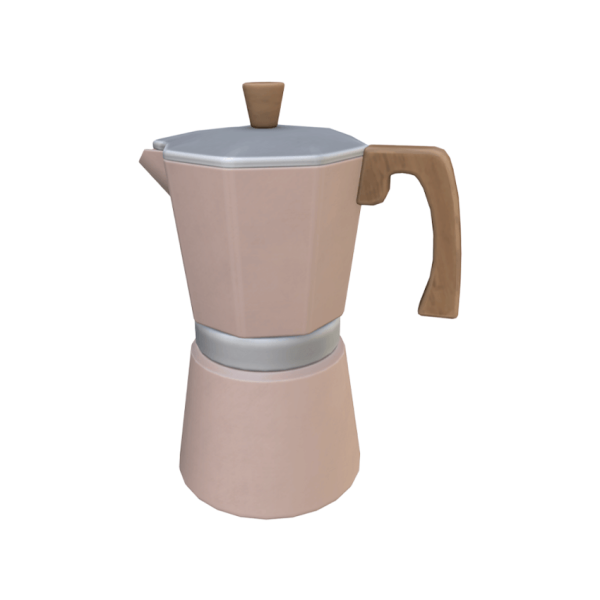 Maxis Match Comiko Coffee Corner Moka Pot by comiko - The Sims 4 custom content