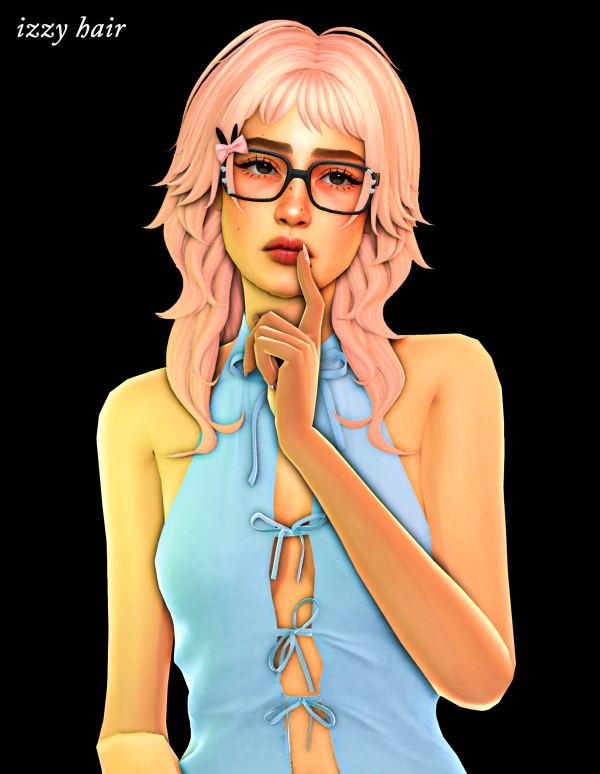 Maxis Match izzy hair by simsfinds - The Sims 4 custom content