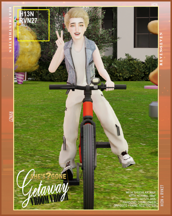 Alpha Child's Tank Top Sleeveless Biker Jacket by simsfinds - The Sims 4 custom content