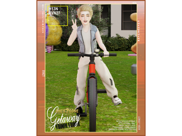 Alpha Child's Tank Top Sleeveless Biker Jacket by rvn2seven - The Sims 4 custom content