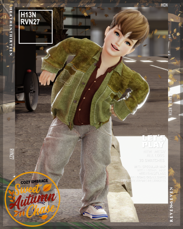 Alpha Toddler's Oversized Belted Wide Leg Pants by simsfinds - The Sims 4 custom content