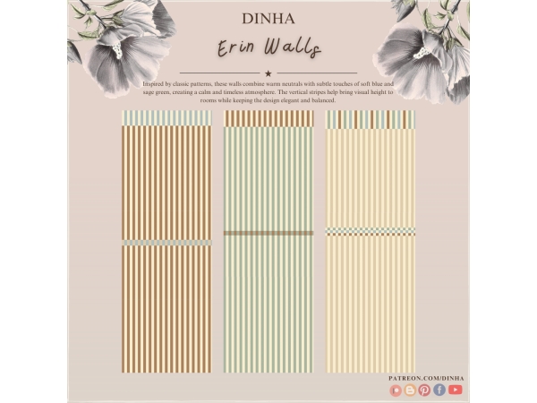 Alpha Erin Walls - The Sims 4 custom content