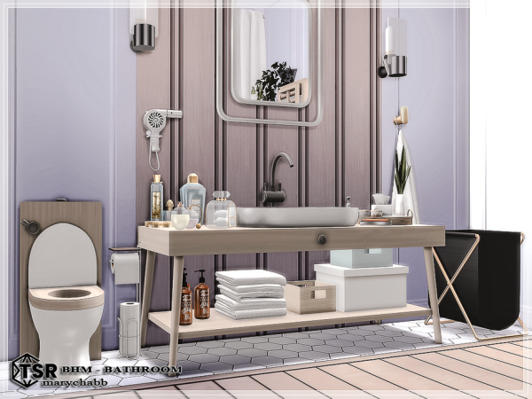 Mix BHM Bathroom - The Sims 4 custom content