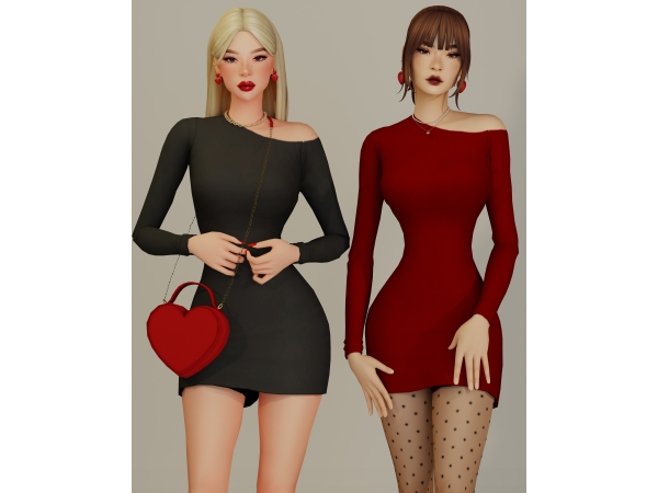 Maxis Match After date dress - The Sims 4 custom content