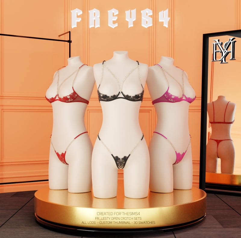 Alpha FR_Lesty Open Crotch Sets by freys4 - The Sims 4 custom content