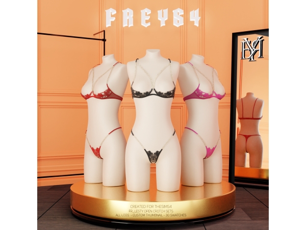 Alpha FR_Lesty Open Crotch Sets - The Sims 4 custom content