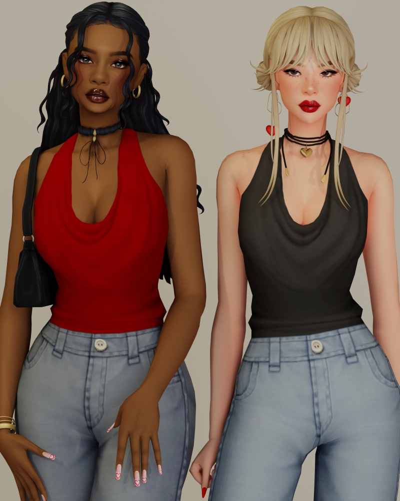 Maxis Match Heart stealer top - The Sims 4 custom content