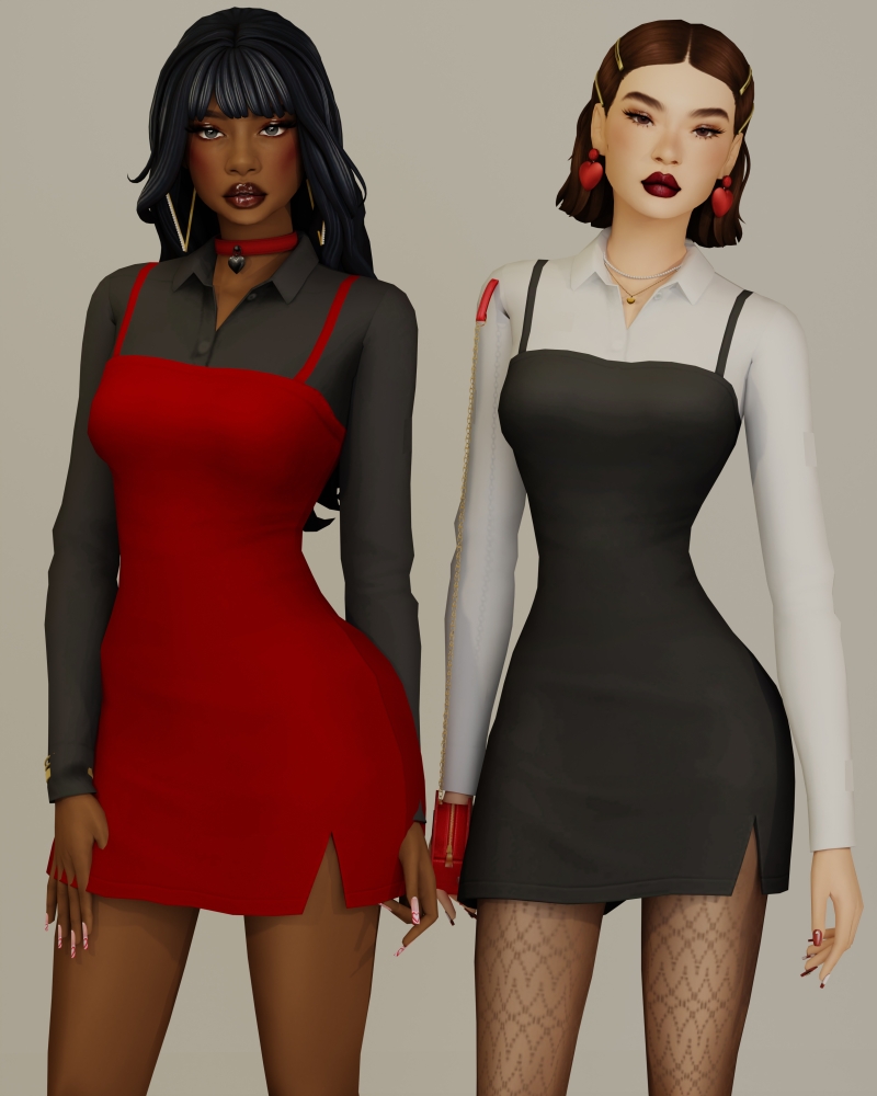 Maxis Match Midnigh Muse dress - The Sims 4 custom content