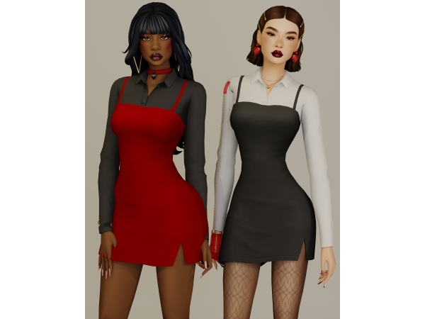 Maxis Match Midnigh Muse dress - The Sims 4 custom content