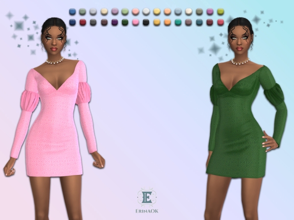 Mix ErinAOK Womens Dress 031226 - The Sims 4 custom content