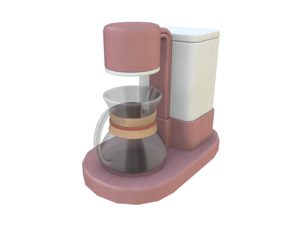 Maxis Match Comiko Kitchen Time Coffe Machine (functional) - The Sims 4 custom content