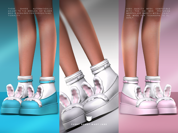 Alpha Funny Bunny Mary Jane (Easter 2026) - The Sims 4 custom content