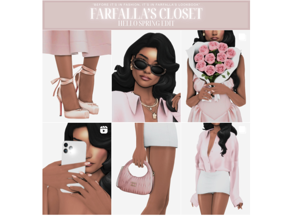Mix “HELLO SPRING EDIT🌷” ™ by farfallasims - The Sims 4 custom content