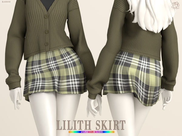 Mix Lilith mini Skirt brsims - The Sims 4 custom content