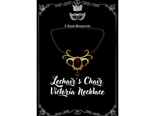 Alpha [Lechair's Chair] Victoria Necklace - The Sims 4 custom content